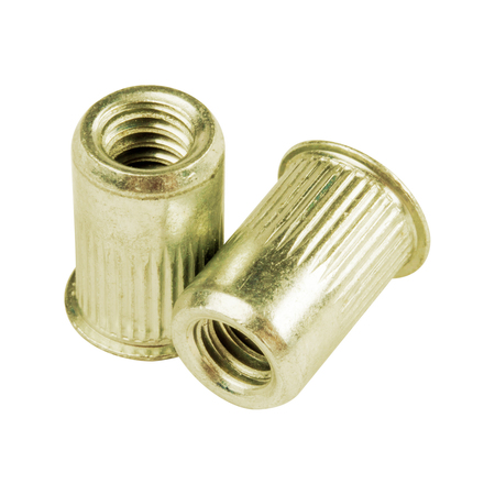 G.L. HUYETT Rivet Nut, M6-1.00 Thread Size, 120.70 mm Flange Dia., 17.27 mm L, Steel BTI-CAL2-610-6.6/B1
